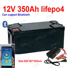 GTK-batería de litio Lifepo4, 12V, 350AH, bluetooth, BMS, APP 4S, 12,8 V, de energía Solar para inversor, caravana, UPS, barco EV + cargador de 20A 2024 - compra barato