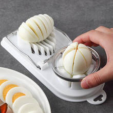 Artefato de cozinha doméstico cortador de ovos, forma de pétalas de corte, acessório prático de cozinha 2024 - compre barato