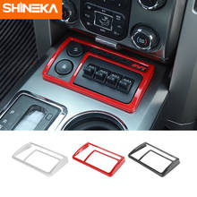 SHINEKA Interior Accessories For Ford F150 Raptor Car AUX Control Panel Decoration Cover Stickers For Ford F150 Raptor 2009-2014 2024 - buy cheap