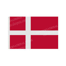Bandeira nacionais de poliéster, bandeira da dinamarca, bandeira mundial de 90x150cm 3x5 pés ao ar livre 2024 - compre barato