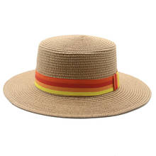 women panama hats men caps flat top wide brim band casual outdoor beach straw women hats summer spring white black formal hats 2024 - buy cheap