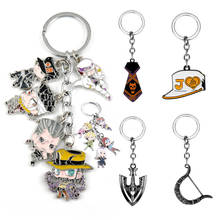 JOJOs Bizarre Adventure Keychain Kujo Killer Queen Arrow Key Chains Metal Pendant Keyrings Creative Anime Trinket Car Keyholder 2024 - buy cheap