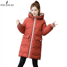 PinkyIsBlack Plus Size 3XL Women Winter Jacket Hooded Stand Collar Cotton Padded Female Winter Coat Women Warm Thick Long Parkas 2024 - buy cheap