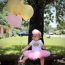 Birthday Girl Outfit Cake Smash Outfit Birthday Theme Little Girl Tutu + Baby Bodysuits Set Party Clothes Drop Ship 2024 - buy cheap