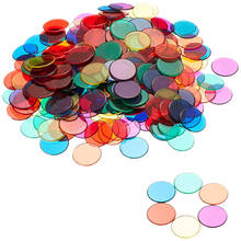 100Pcs/Bag Transparent Children Math Toys Montessori Materials Baby Learning Count Match Early Education Plastic Coin Kids Toys 2024 - buy cheap