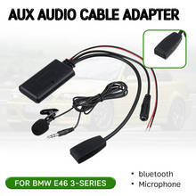Bluetooth Aux приемник кабель адаптер с микрофоном для BMW E46 2002 2003 2004 2005 2006 для 10 Pin CD головное устройство аудио интерфейс 2024 - купить недорого
