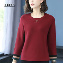 XJXKS 2020 Autumn new women sweater loose large size comfortable wool blend knitted sweater women pullover 2024 - buy cheap