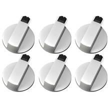 Quality Stoves Cooker Knobs,Oven Knob 6pcs,Zinc alloy 6mm Universal Silver Gas Stove Control Knobs Adaptors Oven Rotary Switch C 2024 - buy cheap