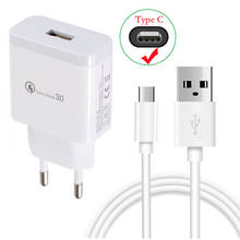 18w Fast USB Charger 2 M Type C data Wire for Samsung S22 A52 Xiaomi 11 Redmi Note 10 9 Pro Huawei Mobile Phone Micro USB Cable 2024 - buy cheap