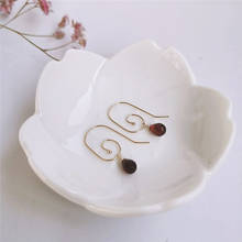 DAIMI Faceted Water Drop Red Garnet  Earrings Female Genuine Gemstones14K Gold Filled Earrings For Women 2024 - buy cheap