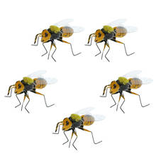 Figuras de animales de abejas realistas para niños, Micro paisaje Ornamnet, decoración de Patio, juguete para niños, 5 uds. 2024 - compra barato