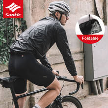 Santic-Chaqueta de ciclismo plegable de manga larga para hombre y mujer, abrigo de piel resistente al viento y a la lluvia, Jersey de bicicleta de carretera, Anti-UV, Chaquetas deportivas para exteriores 2024 - compra barato