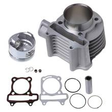 Sooter Cylinder Kit For GY6 50 44mm GY680 47mm GY6100 50mm GY6125 52.4mm GY6150 57.4mm With Piston Ring Set Gaskets ATV Gokart 2024 - buy cheap