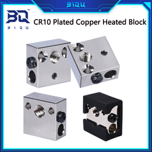 High Quality CR10 Heater Block Plated Copper for CR10 Hotend Mk8 nozzle 3D Printer Parts Extruder Ender3/3s CR10s 3D Printer 2024 - buy cheap