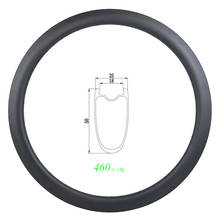 460g 700c 50mm U shape clincher tubeless road disc carbon rim 25mm wide cyclocross disk wheel UD 3K 12K 20 24 28 32 36 Holes 2024 - buy cheap