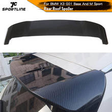 For BMW X3 G01 Not for X3M 2018 2019 ABS Carbon Look / Glossy Black Painted Rear Roof Spoiler Boot Lip Wing Lip 2024 - buy cheap