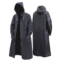 Capa de chuva impermeável para homens e mulheres, casaco preto ultra leve com capuz para caminhadas ao ar livre e ciclismo 2024 - compre barato