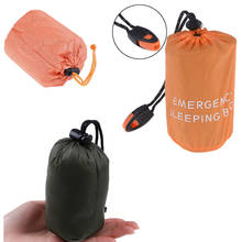 Saco de dormir ligero para acampar, contenedor de almacenamiento de emergencia al aire libre, con cordón, para acampar, viajar, senderismo, solo bolsa 2024 - compra barato