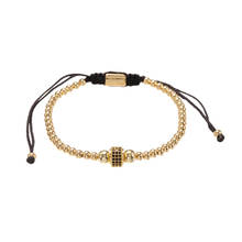 Fashion Simple CZ Charm Bracelet Men Fashion Trendy Disco Cube Braiding Macrame Bracelet For Women Jewelry Gift 2024 - buy cheap