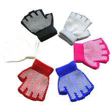 Winter Warm Gloves for Children Aged 5-12 6colors Half finger knitted gloves Thickened Kid MittensOutdoor sports non-slip gloves 2024 - buy cheap