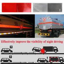 10pieces Truck reflector red and white plastic reflective stickers body reflective tape 2024 - buy cheap