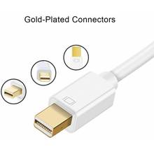 Кабель-переходник Mini DP-HDMI для Macbook Pro, белый конвертер для цифровых кабелей 15 см, Mini DisplayPort DP 2024 - купить недорого