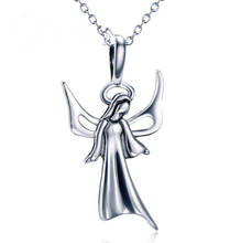 Colar com pingente cristão anjo virgem maria, joias finas 2024 - compre barato
