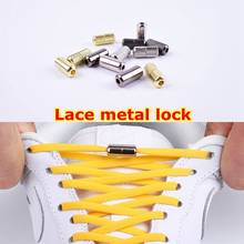 1Pair Shoelace Buckle Metal Shoelaces Lock Accessories Metal Lace Lock DIY Sneaker Kits Silver Gold Metal Lace Buckle 2pcs/pair 2024 - buy cheap