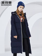 BOSIDENG Winter new down jacket women's long knee long hooded women's casual coat trend B80142122 2024 - buy cheap