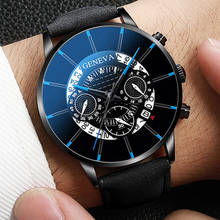 GENEVA 2019 Reloj Hombre Luxury Business Men Watches Fashion Watch Men Sport Watches Leather Casual relogio masculino saat 2024 - buy cheap
