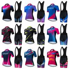 Summer 2021 Weimostar woman Cycling Jersey Set MTB Road Bicycle Clothing Breathable Mountain Bike Clothes Quick-Dry Cycling Set 2024 - buy cheap