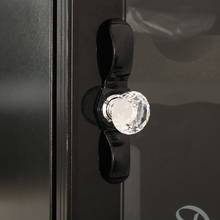 30mm forma de diamante design de vidro de cristal liga gaveta da porta manual lidar com barra armário armário puxador puxadores de pouco peso 2024 - compre barato