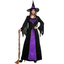 Fantasia de bruxa para adulto, para cosplay de halloween, para mulheres, carnaval, roupa de festa 2024 - compre barato