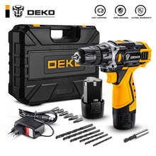 DEKO 12V 16V 20V Cordless Drill Electric Screwdriver Mini Wireless Power Driver Lithium-Ion Battery LED Worklight Keyless 2024 - buy cheap