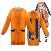 Disfraz de Anime KAKEGURUI Yomoduki Runa, Sudadera con capucha, abrigo para fiesta de Halloween, chaqueta con gorro 2024 - compra barato