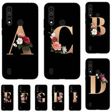 For MOTO G8 Power Lite Case For MOTO G8 Stylus Plus G 8 Play One Macro Cute Lovely Cartoon Pattern Flower Black Letters Cover 2024 - buy cheap