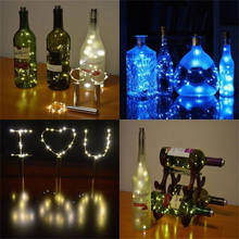 Creative 2M 20leds LED Wine Bottle Light Copper Wire String Light Home Bistro Wine Bottle Lamp Stary Bar Wedding Decoration DA 2024 - buy cheap