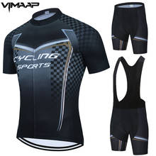 VIMAAP-Conjunto de Ropa de Ciclismo para hombre, uniforme de bicicleta de montaña, Maillot corto deportivo, Culotte, novedad de 2021 2024 - compra barato