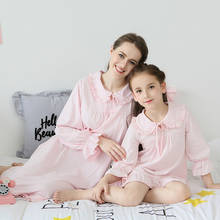 Pijamas para niñas, ropa de dormir para bebés, 100% algodón, fina, de manga larga, para el hogar, 2y-14y 2024 - compra barato