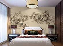 Пользовательские фото обои 3D художественное зачатие чернила пейзаж живопись гостиная спальня ТВ фон настенные фрески для стен 3D 2024 - купить недорого