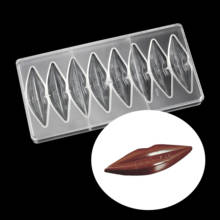 Valentine's Day Seduction Lips shape Polycarbonate chocolate mold baking tool for cake decorating candy mold 2024 - buy cheap