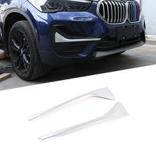 2 Pcs For BMW New X1 F48 2020 ABS Chrome Front Fog Lamp Strips Trim Car Accessories 2024 - buy cheap