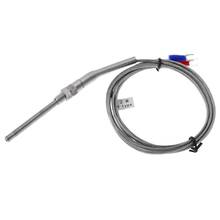 Sonda de termopar de acero inoxidable, Sensor de temperatura de 0-100 grados, longitud de 50mm/150mm/200mm/400mm, 2m, tipo K M8 2024 - compra barato