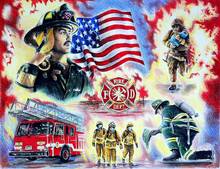 JMINE Div 5D пожарная машина американский флаг полностью Алмазная краска наборы для вышивки крестиком художественная 3D-краска алмазами 2024 - купить недорого