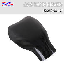 Cubierta de tanque de combustible de motocicleta, Protector de fibra de carbono para KAWASAKI EX250 EX 250 Ninja 250 2008-2012 2024 - compra barato