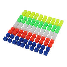 Cubitos de 5 colores para medir, juguetes de rompecabezas, contador de centímetros, coloridos 2024 - compra barato