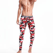 Ropa interior larga para hombre, pantalones largos de camuflaje cálidos tridimensionales, sexy, ajustados, con bolsillos, leggings completos 2024 - compra barato