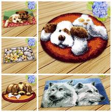 Cartoon Animal Latch Hook foamiran for needlework alfombra dormitorio cross stitch kits carpet embroidery for modern living room 2024 - buy cheap