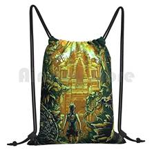 Epic Video Games Backpack Drawstring Bag Riding Climbing Gym Bag  Tomb Raider Lara Croft Video Game Console Ps4 Nintendo Mow 2024 - buy cheap