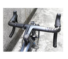 Aero-Manillar de bicicleta integrado, barras de fibra de carbono de longitud de 28,6mm T800 UD 380/400/420/440mm 2024 - compra barato